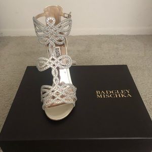 Badgley Mischka Ivory Sandals
